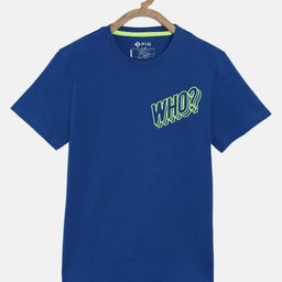3PIN Boys Blue Printed Round Neck T-shirt-image-52