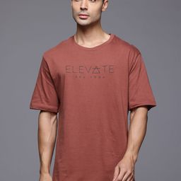 HRX by Hrithik Roshan Men Relaxed Fit Pure Cotton Yoga T-shirt-image-90