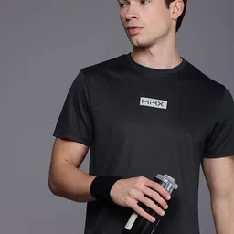 HRX by Hrithik Roshan Men Brand Logo Printed Rapid-Dry Training T-shirt-picture-3