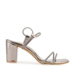Scentra Women's Metallic Ethnic Sandals-image-59