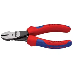 KNIPEX NIPPER, H/L DIAGONAL CUTTING, 140MM, 74 02 140-image-7