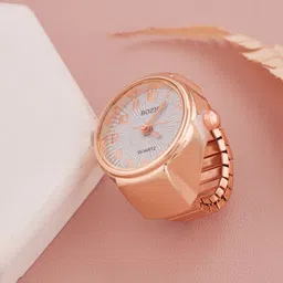 GC Jewelery Stainless Steel Textured Analogue Ring Watch-image-12