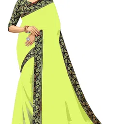 Flip The Style Woven Design Pure Georgette Saree-image-47