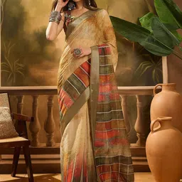 HERE&NOW Floral Printed Saree-picture-32