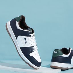 FCUK Men Perforated Colourblocked Sneakers-image-26