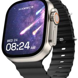 Hammer Ultra Classic 2.01 inch Large Display BT Calling Smartwatch with 2 Strap (Black & Orange)-12
