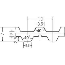 Mitsuboshi Timing Belt 53 Teeth Height, DT10-15-53-image-72