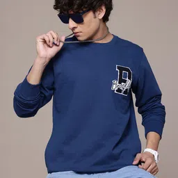 The Roadster Lifestyle Co. Applique Detail Sweatshirt-picture-33