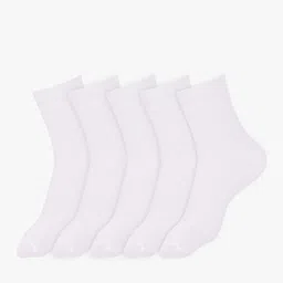 Dollar Socks Kids Pack Of 5 Cotton Flaw Less Fit Calf-Length Socks-image-18
