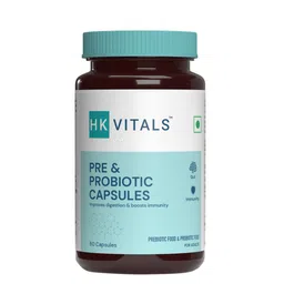 HK VITALS Pre & Probiotic Capsules Improves Digestion & Boost Immunity - 60 Capsules-0