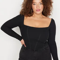 Trendyol Plus Size Square Neck Crop Top-picture-16
