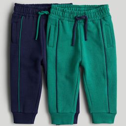 mothercare Boys Pack of 2 Collegiate Joggers Trousers-picture-37
