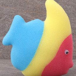Bath Sponge With Fish Shape - Multicolour-picture-13