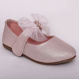 Mine Sole Big Bow On Top Ballerina - Baby Pink-image-94