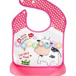 Domenico Apron For Feeding With Detachable Food Catch - Pink-3