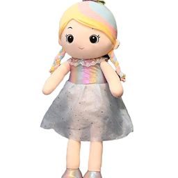 Besties Super Soft Rainbow Plush Doll Multicolor- Height 55 cm-0
