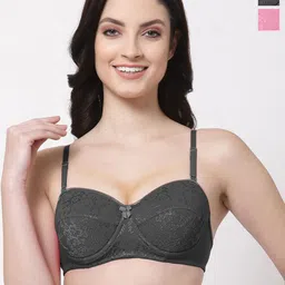 SHYAM SONS FLAIR Floral Bralette Bra Full Coverage Lightly Padded-picture-18