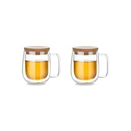 We3 Transparent Solid Glass Matte Cups Set of Cups and Mugs-12