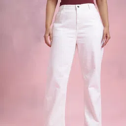 DressBerry Curve Women Plus Size Straight Fit Stretchable Jeans-image-58