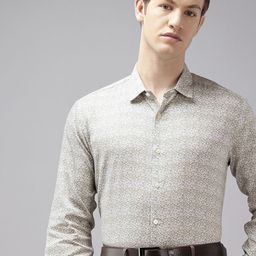 Van Heusen Slim Fit Ethnic Motifs Printed Formal Shirt-image-7