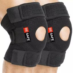 Besafe Forever Knee Cap Support Band Open Patella for Pain Relief, M, Pack of 2-5
