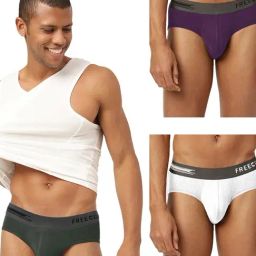 Freecultr Multi Comfort Fit Briefs - Pack of 3-image-66