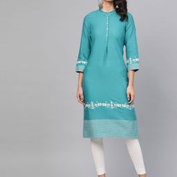 W Women Straight Cotton Kurta-picture-27