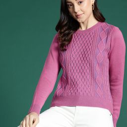 DressBerry Cable Knitted Pullover-image-75