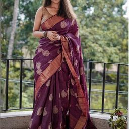 CANBIA Woven Design Zari Banarasi Saree-image-90