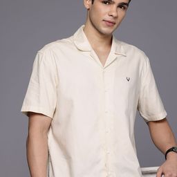 Allen Solly Cuban Collar Relaxed Fit Casual Shirt-image-55