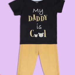 MINIKLUB Kids Black & Yellow Printed Top with Pants-picture-35