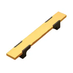 DECORE 133 380 mm Aluminium Black and Gold Finish Door Pull Handle-image-66