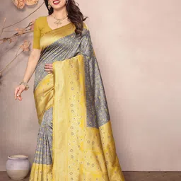 AMRUTKALA SAREES Woven Design Banarasi Saree-image-81