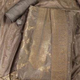 Meena Bazaar Floral Woven Design Unstitched Dress Material-image-94