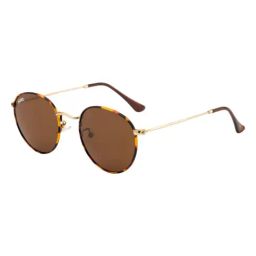 MAGNEQ Brown UV Protection Round Unisex Sunglasses-image-26