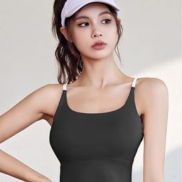 LULU & SKY Shoulder Straps Fitted Crop Sports Top-picture-43