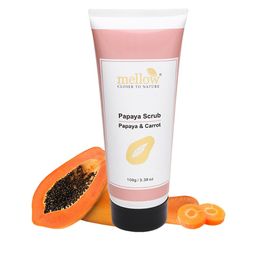 MELLOW Herbals Ayurvedic Papaya Face Scrub- 100 g-27