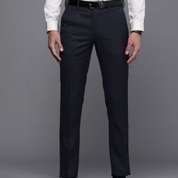 Louis Philippe Men Super Slim Fit Formal Trousers-image-35