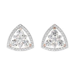 Sparkles Lab Grown Diamond 14k (585) Rose Gold Earrings for Women-image-122