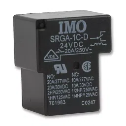 IMO RELAY, SPDT, 240VAC, 28VDC, 20A, SRGA-1C-SL-24VDC-picture-31