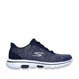 Skechers Women's GO WALK 5-TRUE Navy White Walking Shoes-4