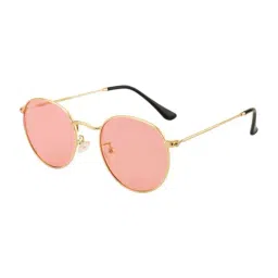 MAGNEQ Pink UV Protection Round Unisex Sunglasses-image-45