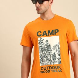 Celio Pure Cotton Graphic Printed Casual T-shirt-image-11