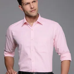 Raymond Self Design Slim Fit Pure Cotton Formal Shirt-image-57