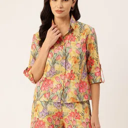 Sleek Italia Floral Printed Linen Co-Ords-image-15
