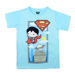 Superman Boys Blue Printed Round Neck T-shirt-image-78