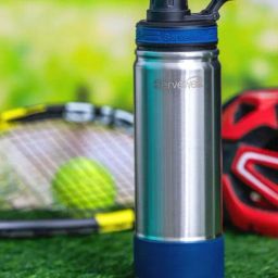 Servewell Imperial Blue Steel Thunder Vacuum Bottle (0.725 L)-33