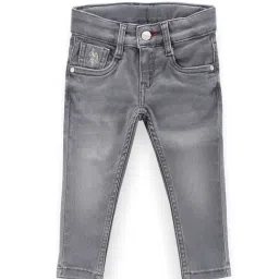 U.S. Polo Assn. Kids Grey Solid Jeans-picture-27