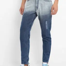 Campus Sutra Blue Regular Fit Distressed Jeans-picture-0