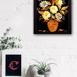 eCraftIndia Multicoloured Floral UV Wall Art-image-36